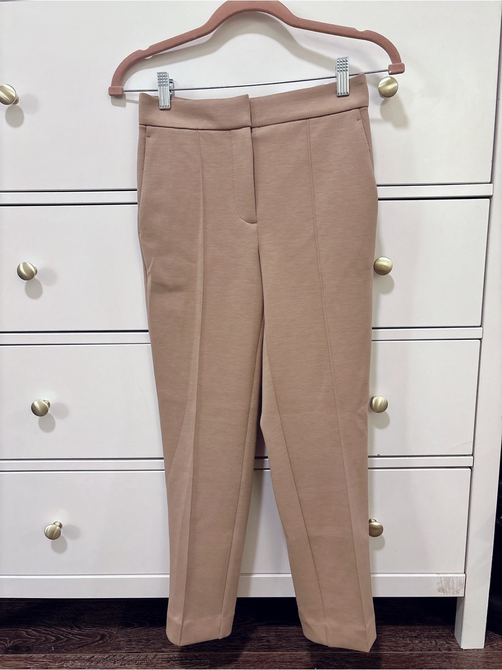 Ann Taylor The Ankle Pants in 0 petite (high rise) - Tan